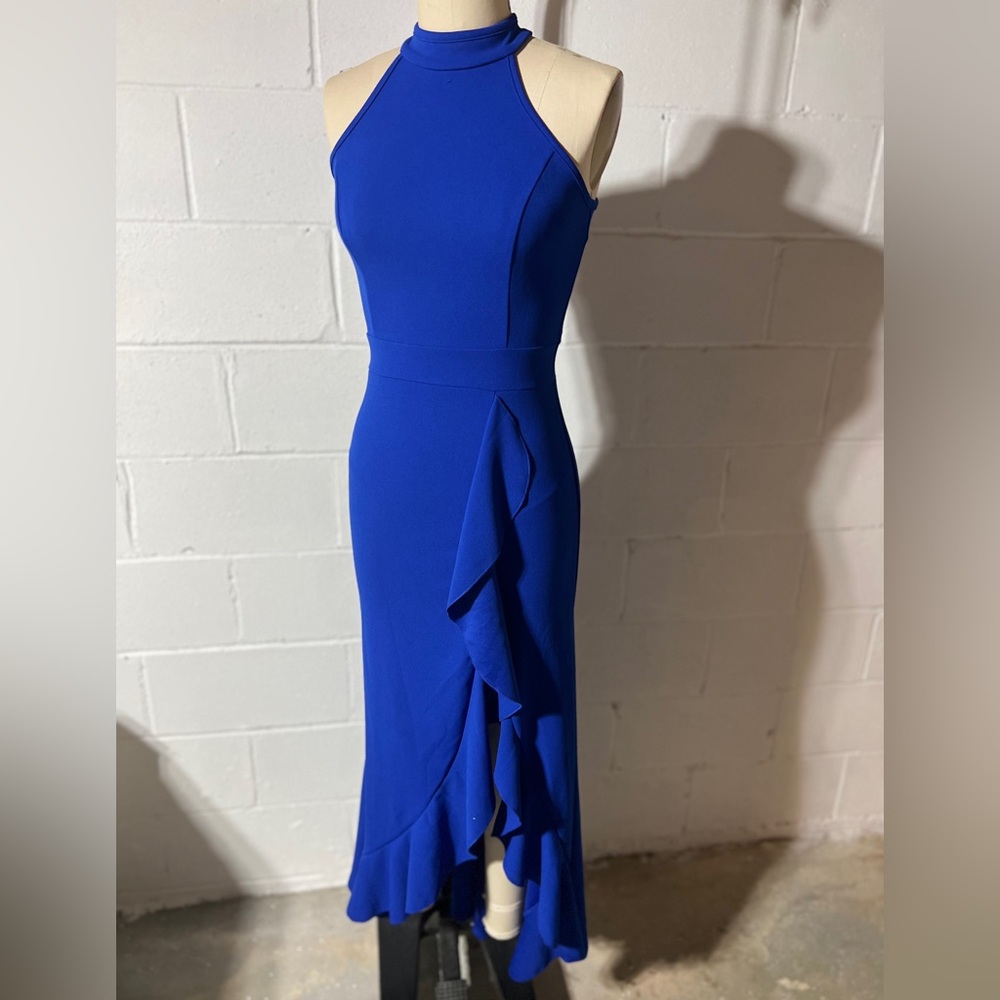 NWT Women's High Neck Split Bodycon Mermaid Evening Cocktail Long Dress